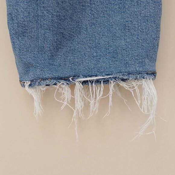 AGOLDE Kye Mid Rise Crop Straight Jeans Blue Size 29 - Picture 6 of 10